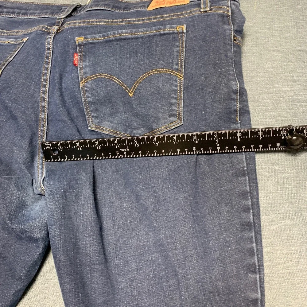 Levi's 311 Shaping Skinny Leg Jeans Men 32 Blue Denim Cotton Regular Fit Zip Fly